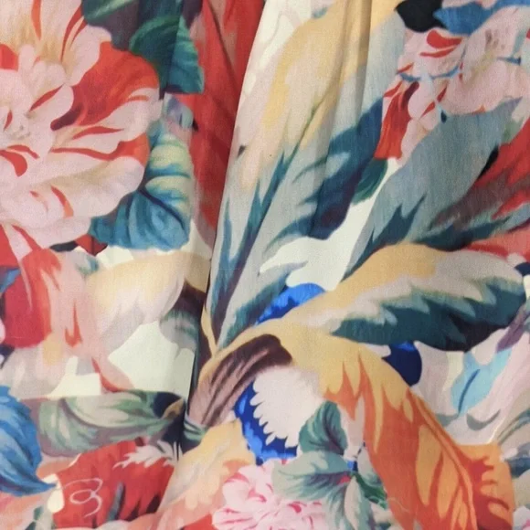 H&M Women's Floral Blouse Top Cami Style Great Shape Size 2, 112 - Picture 2 of 8